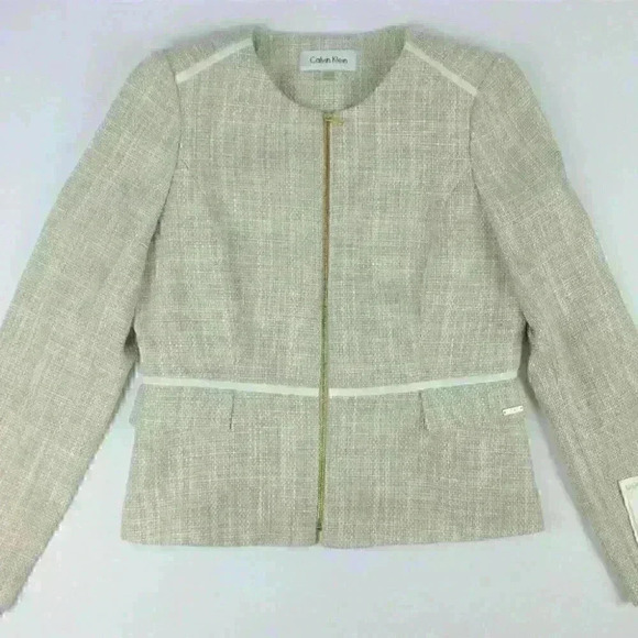 Calvin Klein Womens 10P Zip-Front Jacket NWT $139 - Picture 1 of 5
